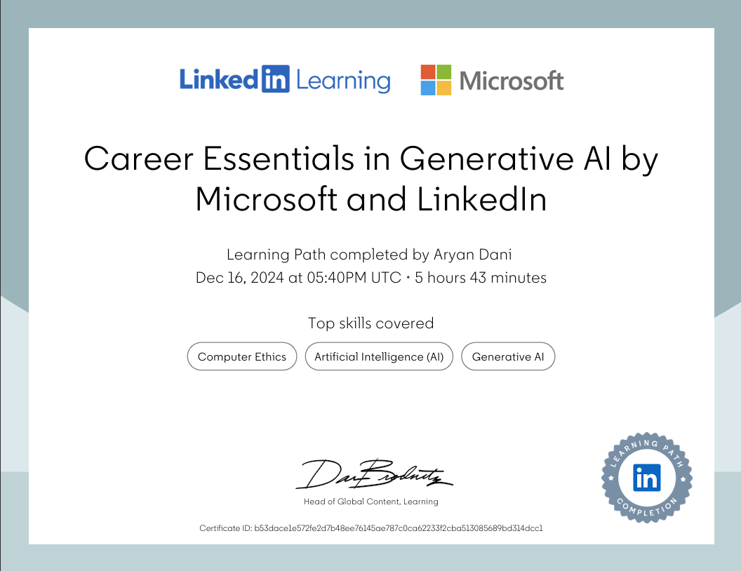 Career Essentials in Generative AI Certificate
